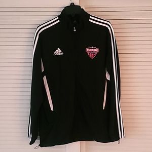 Adidas Full Zip Climacool Active Soccer Jacket. Sz M. Blk/Wht.  *Like New*